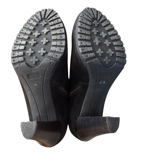 Aquatalia Suede & Leathe Ankle Booties Size 5.5 - Picture 9 of 14